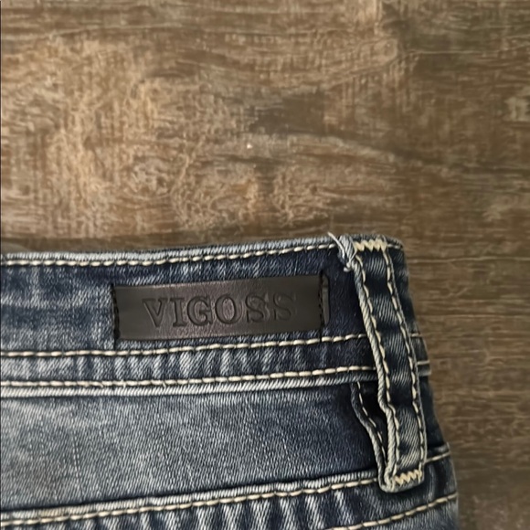 Vigoss Blue Boot Cut Jeans with Contrast Stitching - Picture 9 of 10
